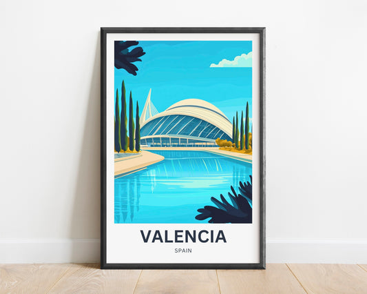 Valencia Travel Poster- The Science Park