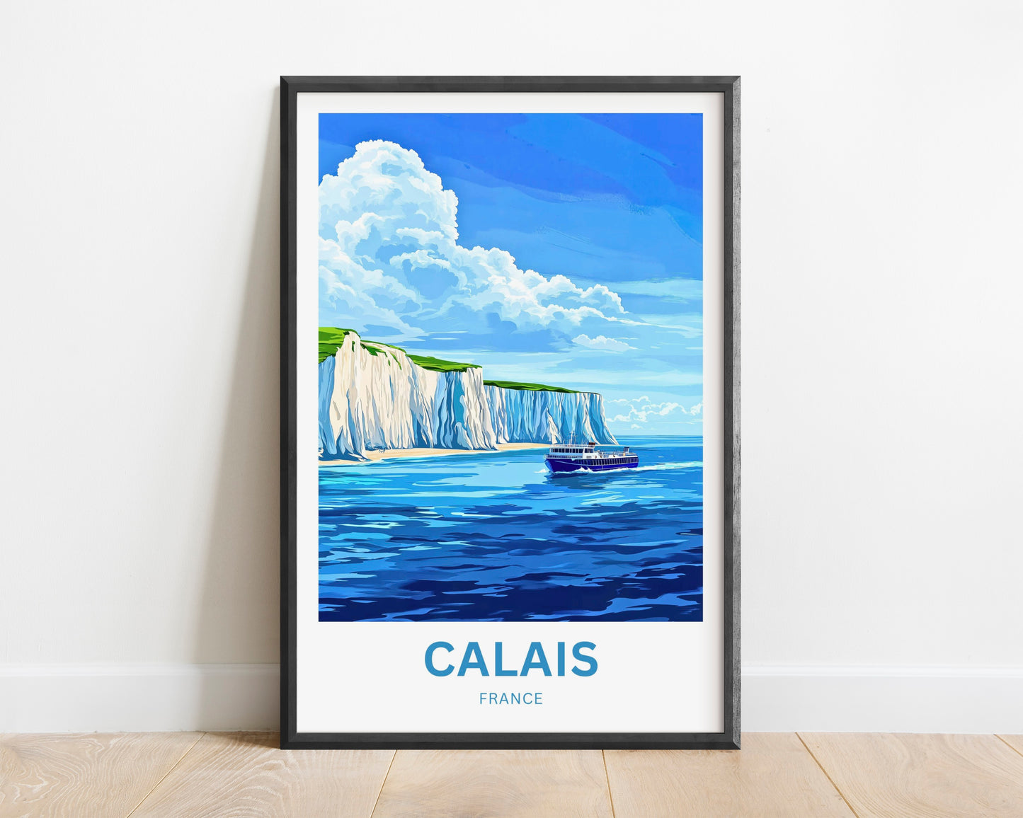 Calais Travel Poster - Sea Journey
