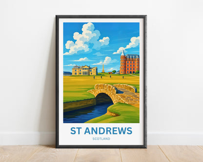 St. Andrews Travel Poster - Old Course