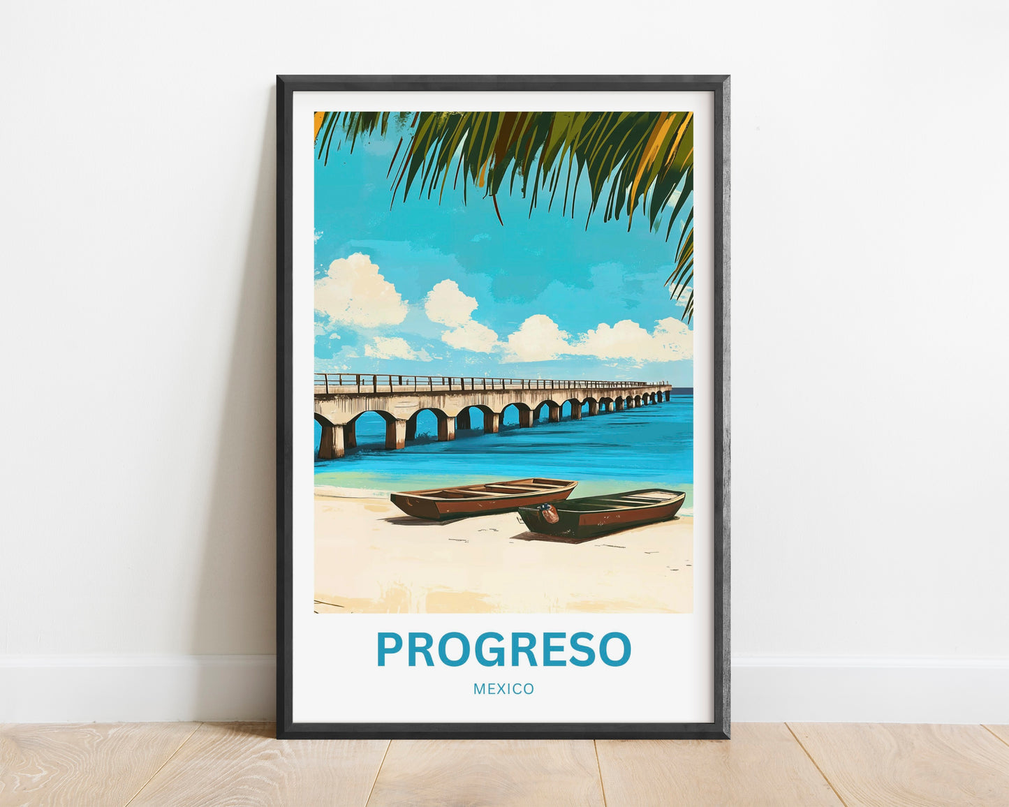 Progreso Travel Poster -  Longest Bridge