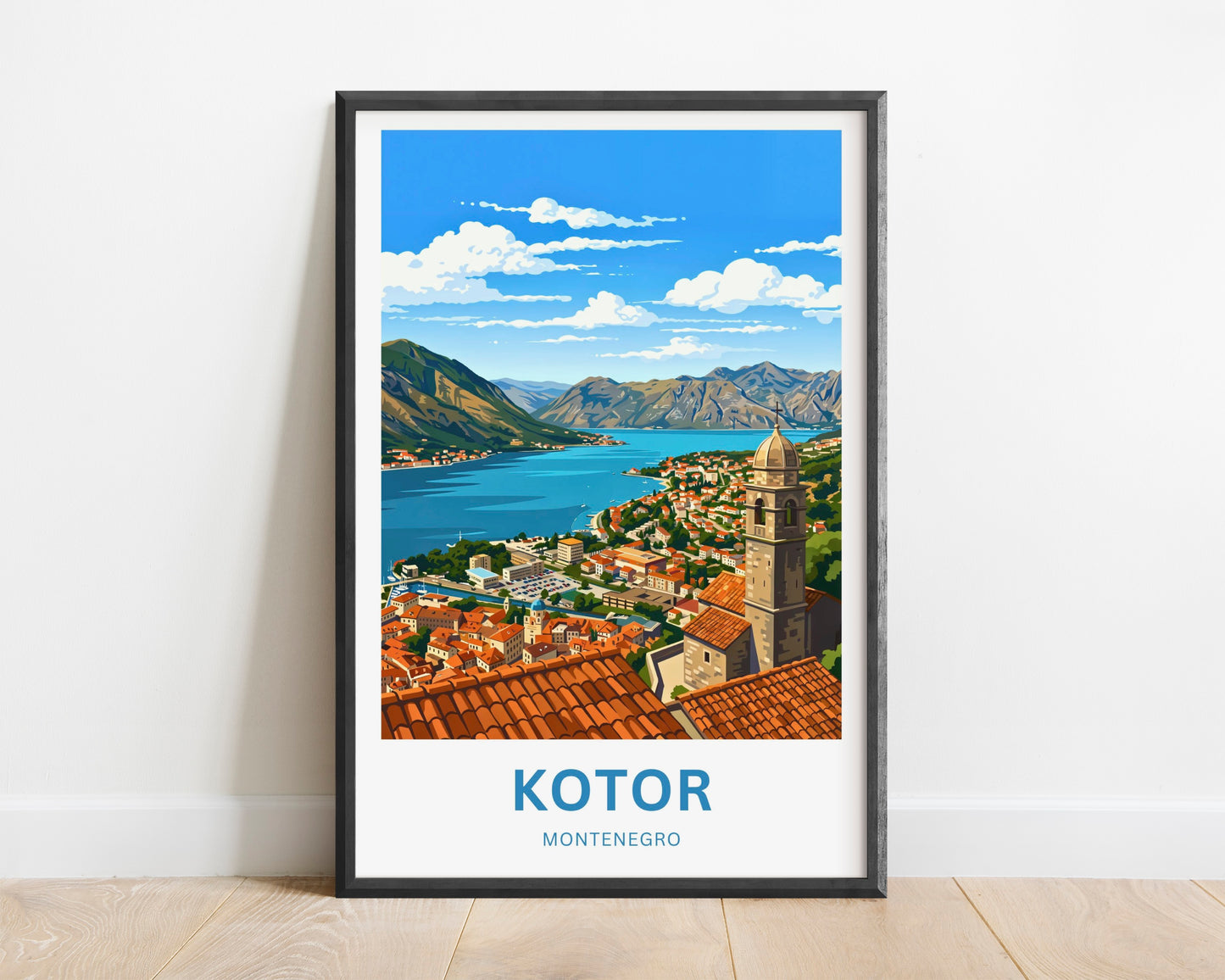 Kotor Travel Poster -   Coastal Dreams