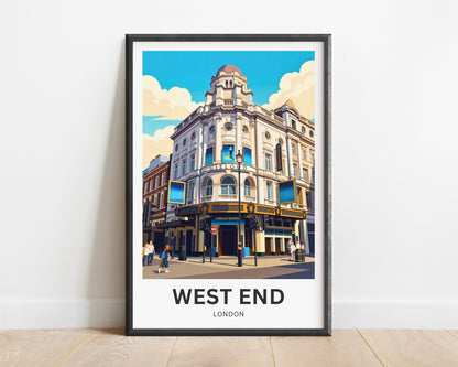 West End Travel Poster - London