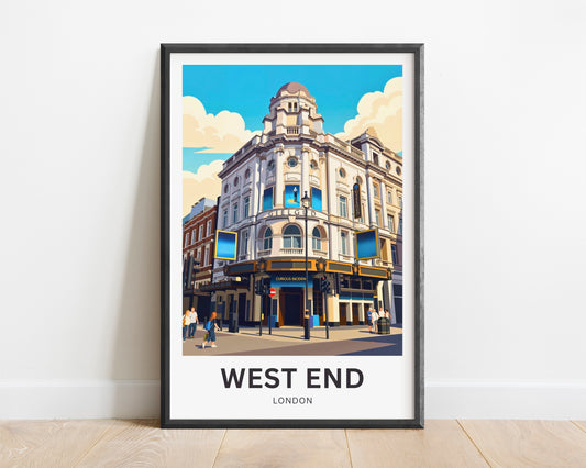West End Travel Poster - London