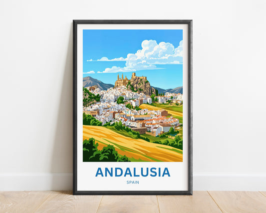 Andalusia Travel Poster - Sunlit South