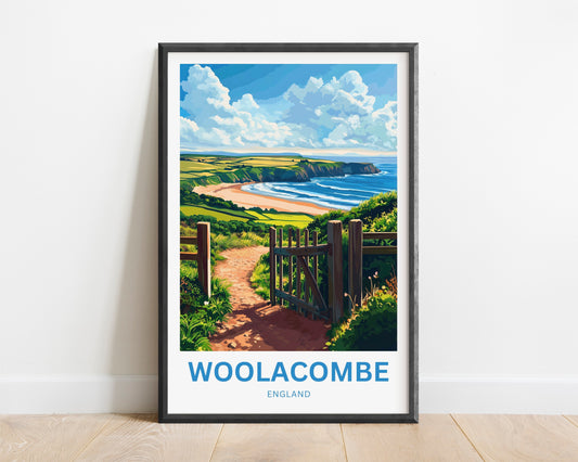 Woolacombe Travel Poster - Atlantic Breeze