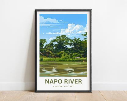 Napo River Travel Poster - Rainforest