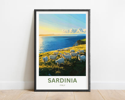 Sardinia Travel Poster - Under the Sardinian Sun