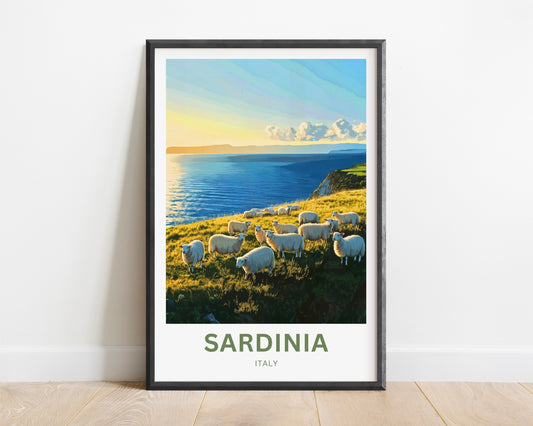 Sardinia Travel Poster - Under the Sardinian Sun