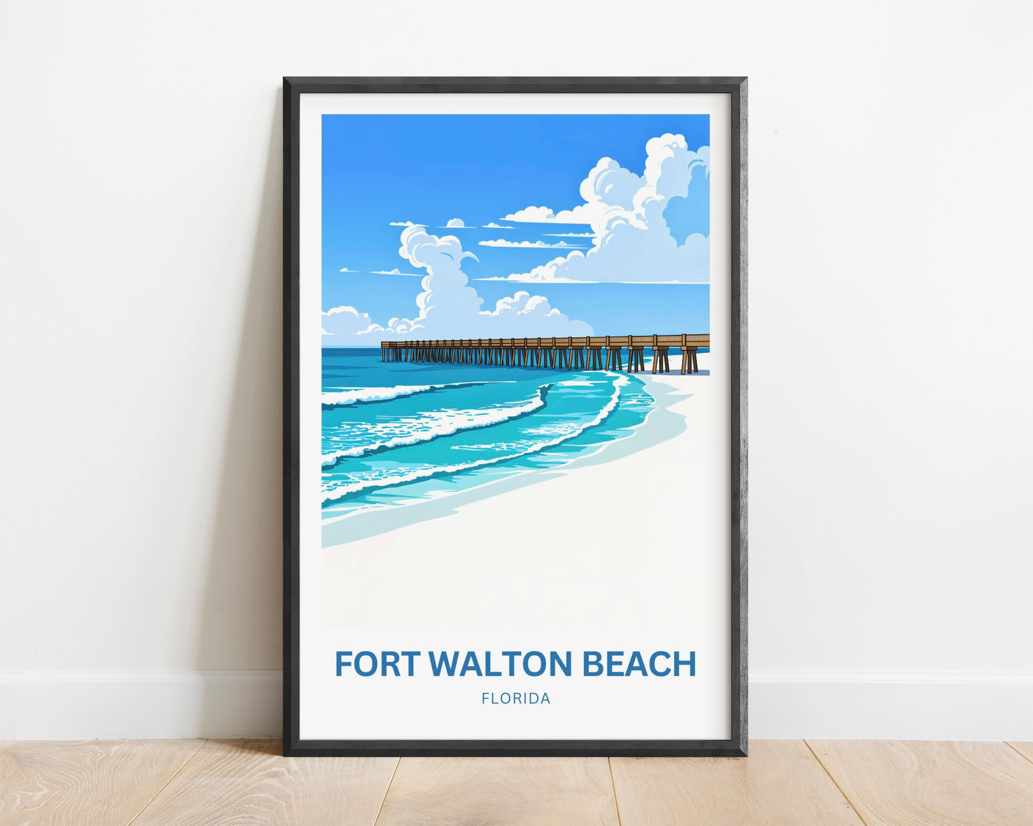 Fort Walton Beach Travel Poster - Paradise Calling