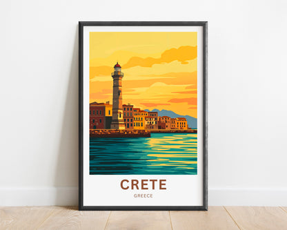 Crete Travel Poster - Timeless Island of Greece