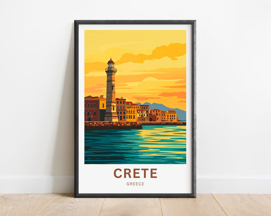 Crete Travel Poster - Timeless Island of Greece