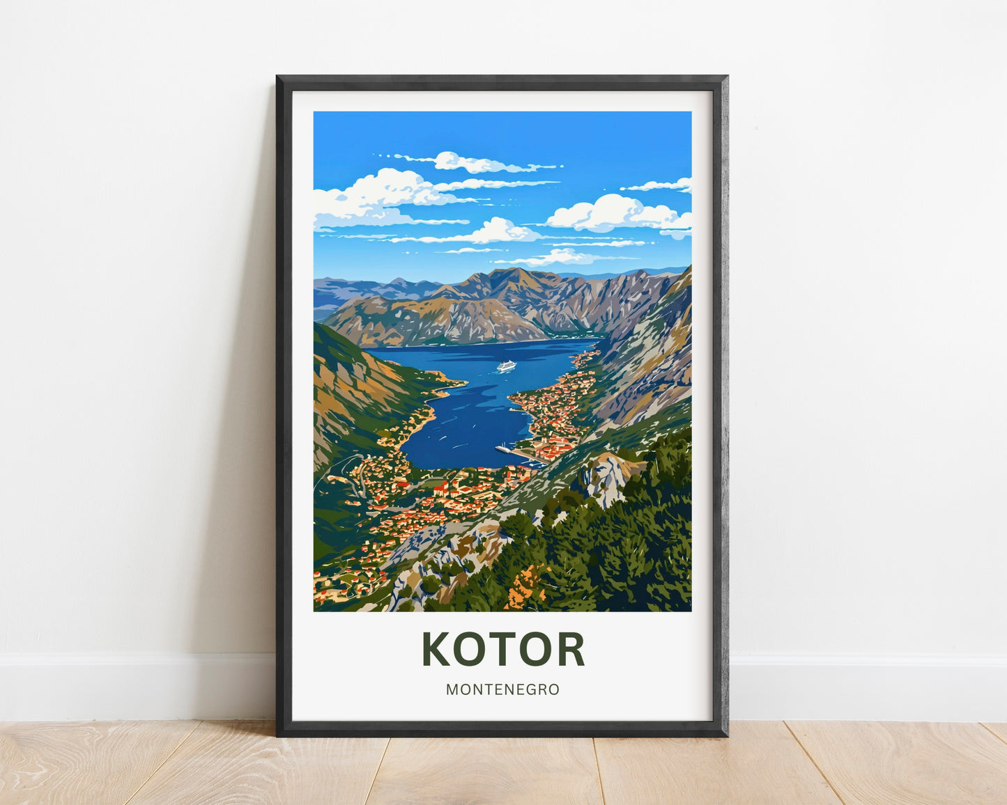 Kotor Travel Poster -   Discover Montenegro