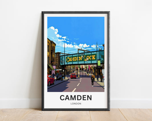Camden Travel Poster - Market Days