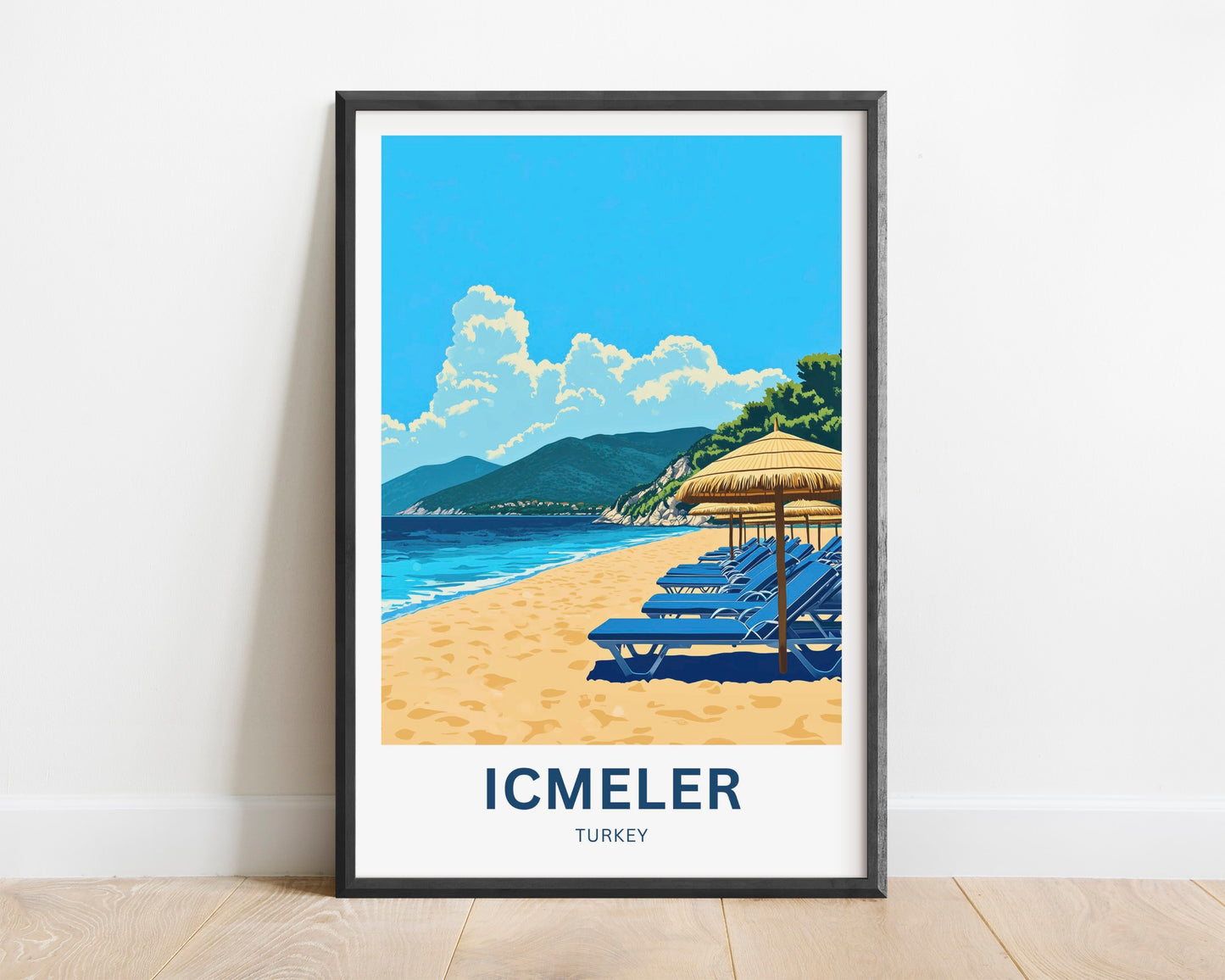 Içmeler Travel Poster- Captivating Canal Turkey