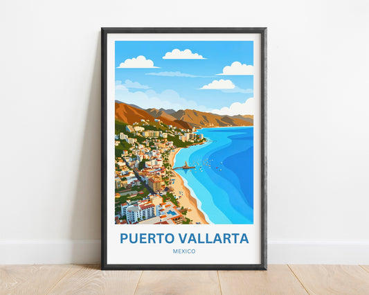 Puerto Vallarta  Travel Poster - Spirit of Mexico