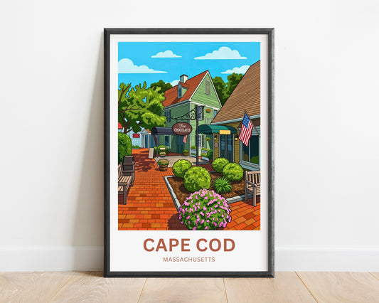 Cape Cod Travel Poster - Sweets shops