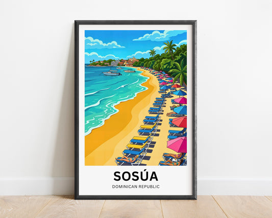 Sosúa Travel Poster - Beachside