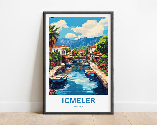 Içmeler Travel Poster- Marmaris Turkey