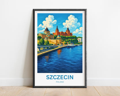 Szczecin Travel Poster -  Poland