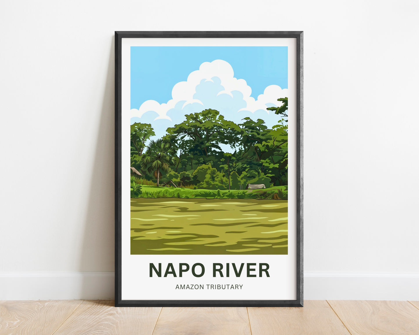 Napo River Travel Poster - Captivating Serenity