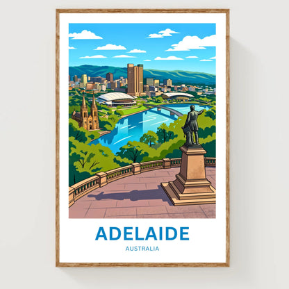 Adelaide Travel Print - View from Above