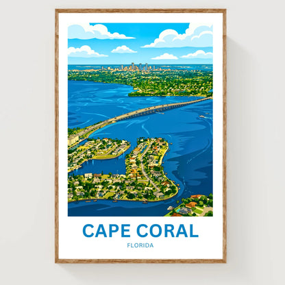 Cape Coral, Florida Travel Poster