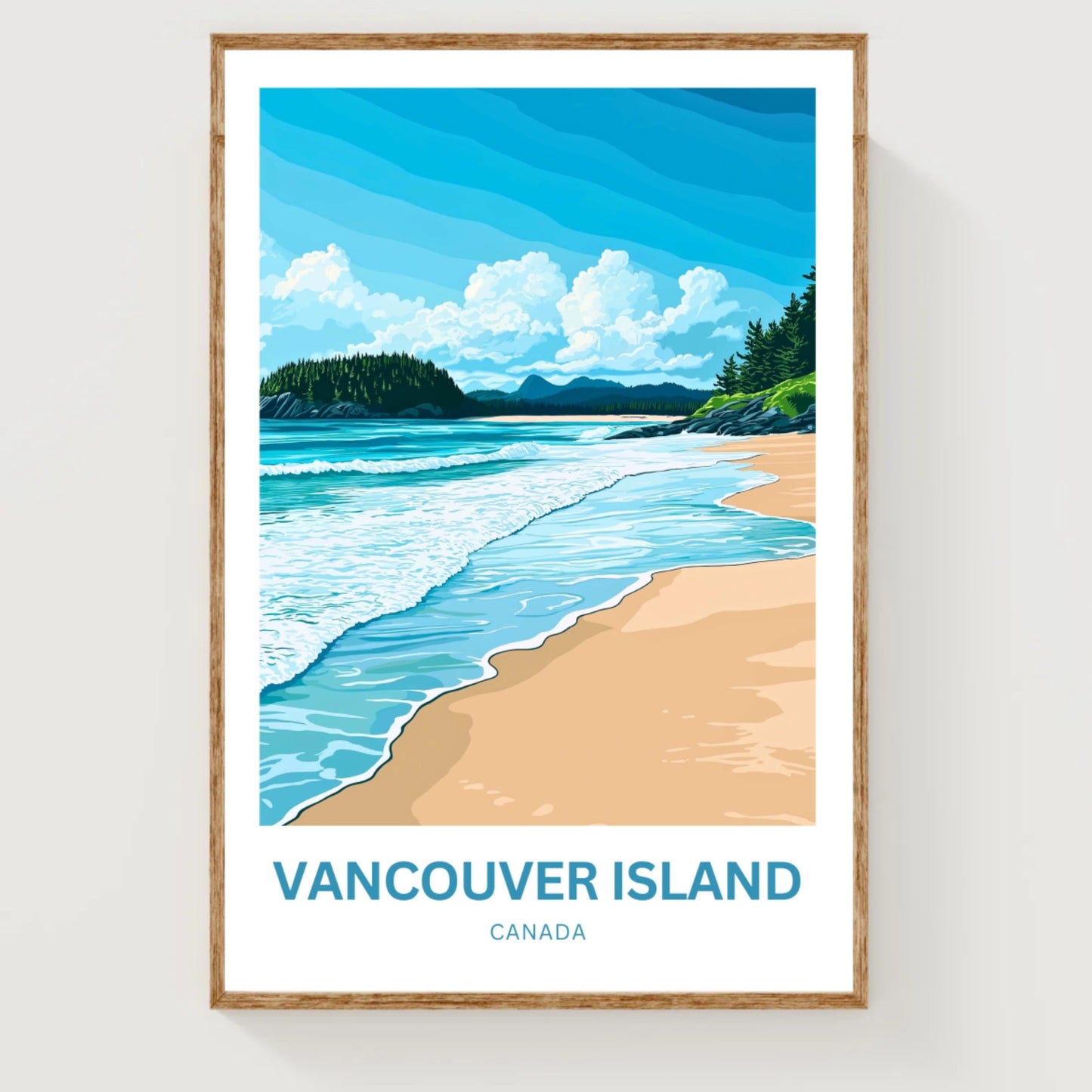 Vancouver Island Travel Poster - Nature’s Untamed Paradise