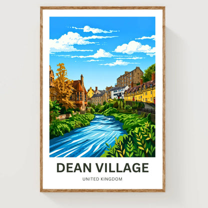 Dean Village Travel Poster - Quiet Corners of Edinburgh