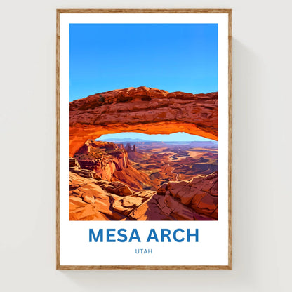 Mesa Arch Travel Poster -   Breathtaking View