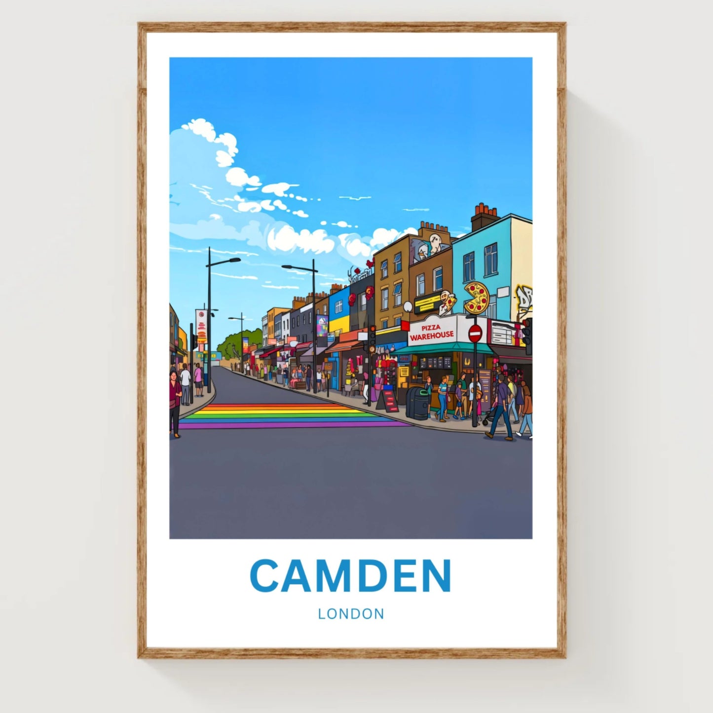 Camden Travel Poster - Colorful Streets