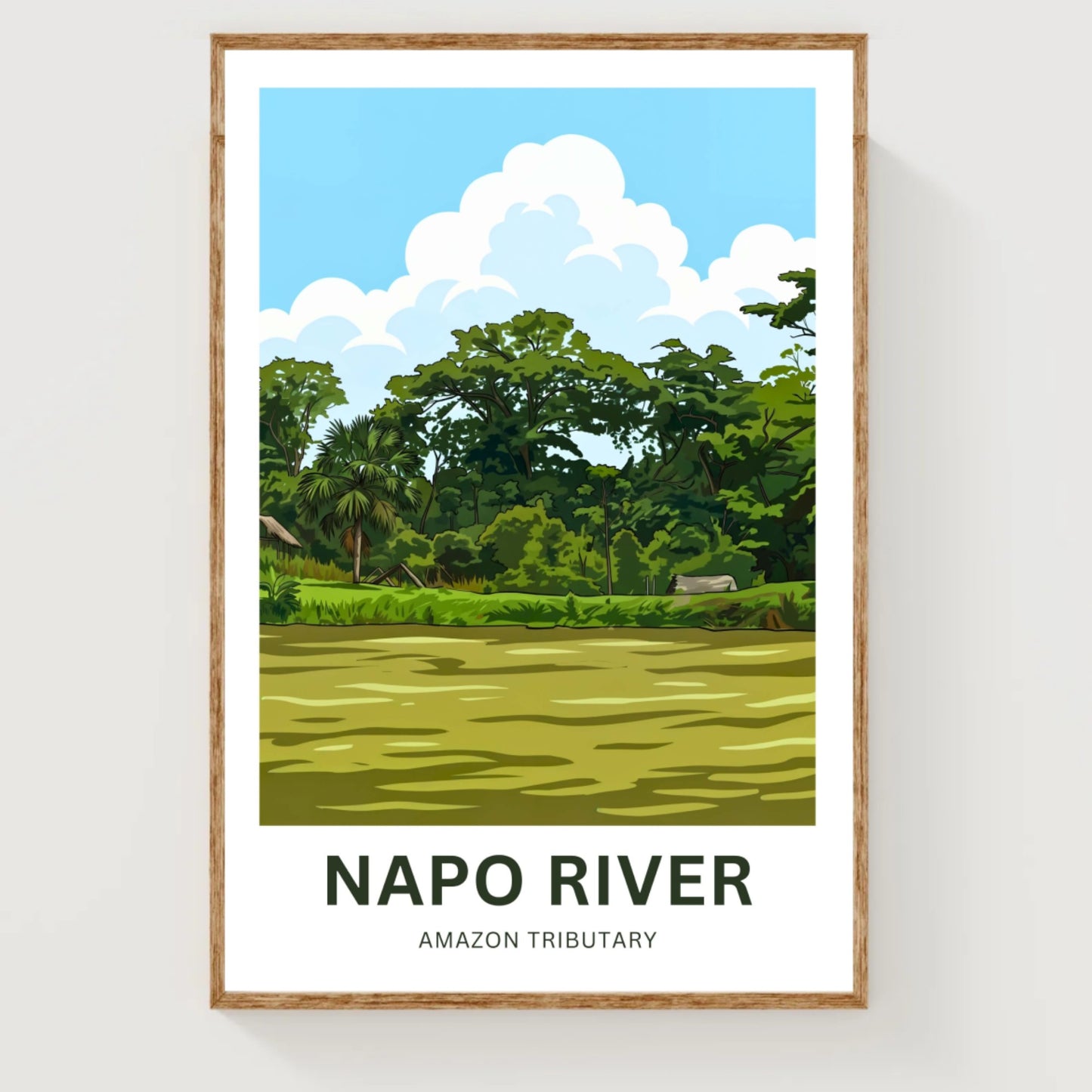 Napo River Travel Poster - Captivating Serenity