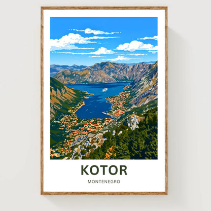 Kotor Travel Poster -   Discover Montenegro