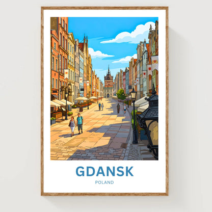 Gdańsk  Travel Poster - Summer Strolls