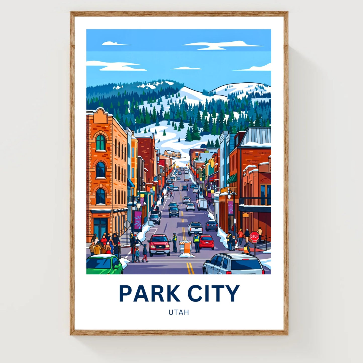 Park City Travel Poster - Street View