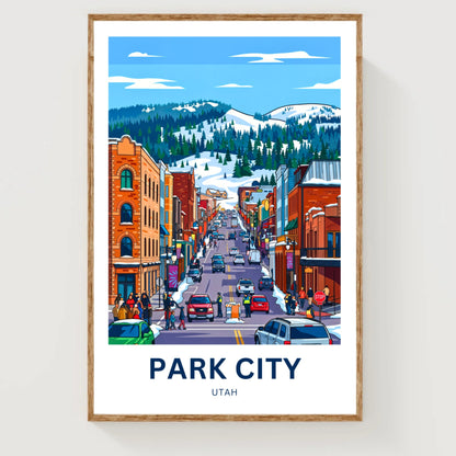 Park City Travel Poster - Street View