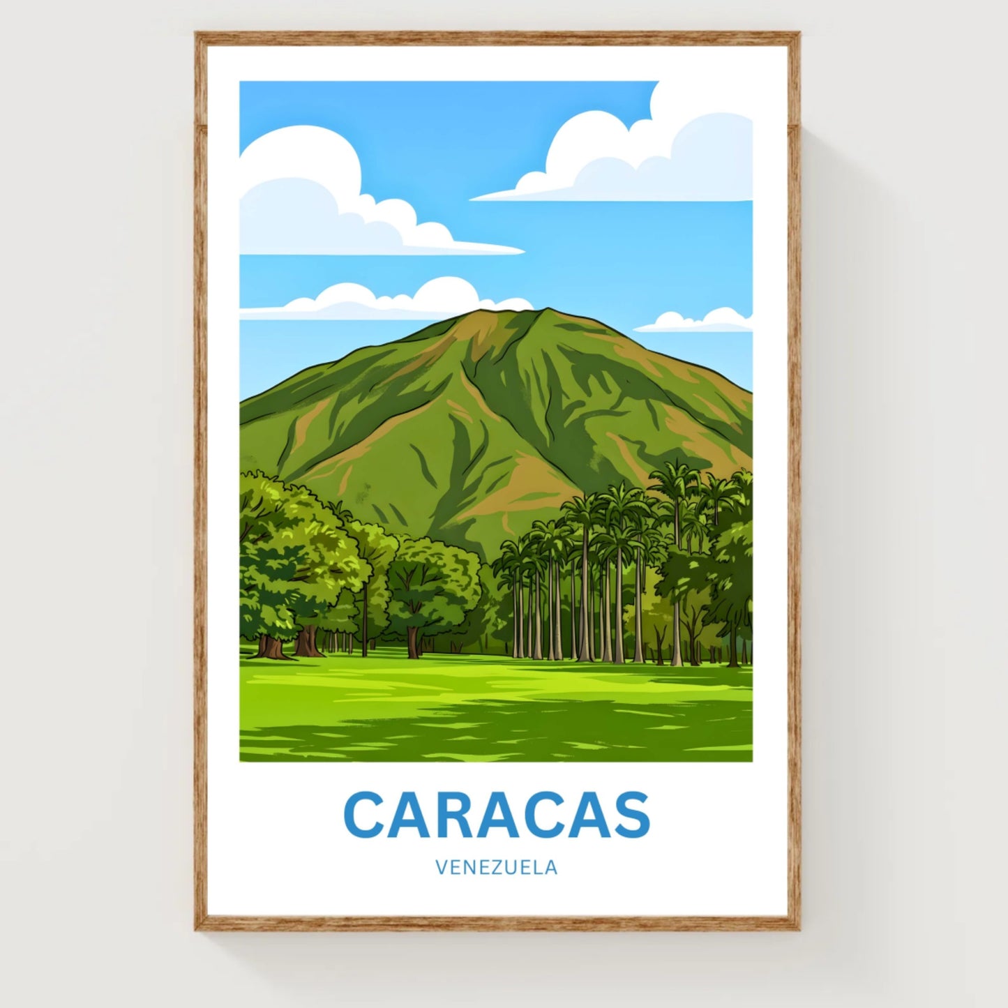 Caracas Travel Poster - Peaks View