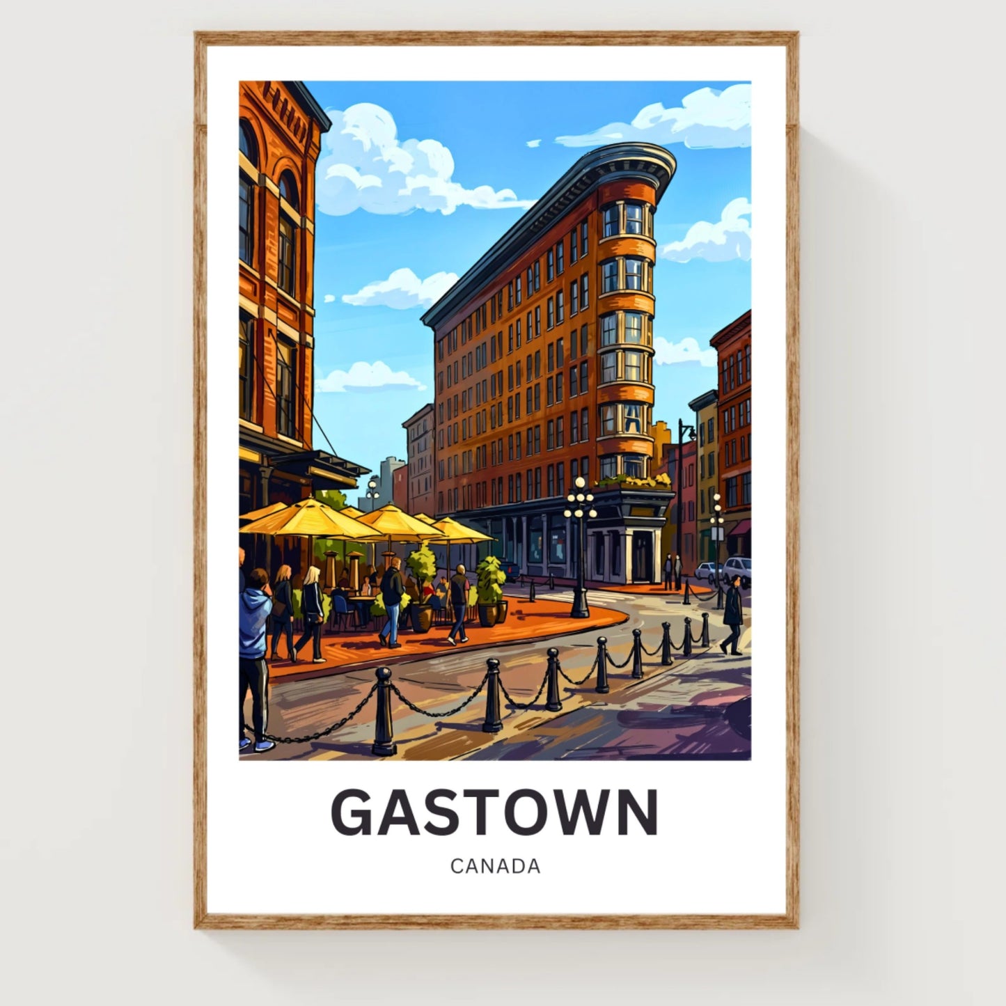 Gastown Travel Poster - Vancouver