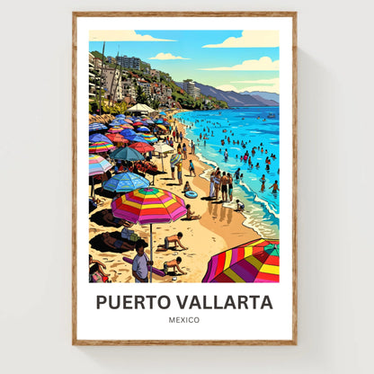 Puerto Vallarta  Travel Poster - Coastal Charm