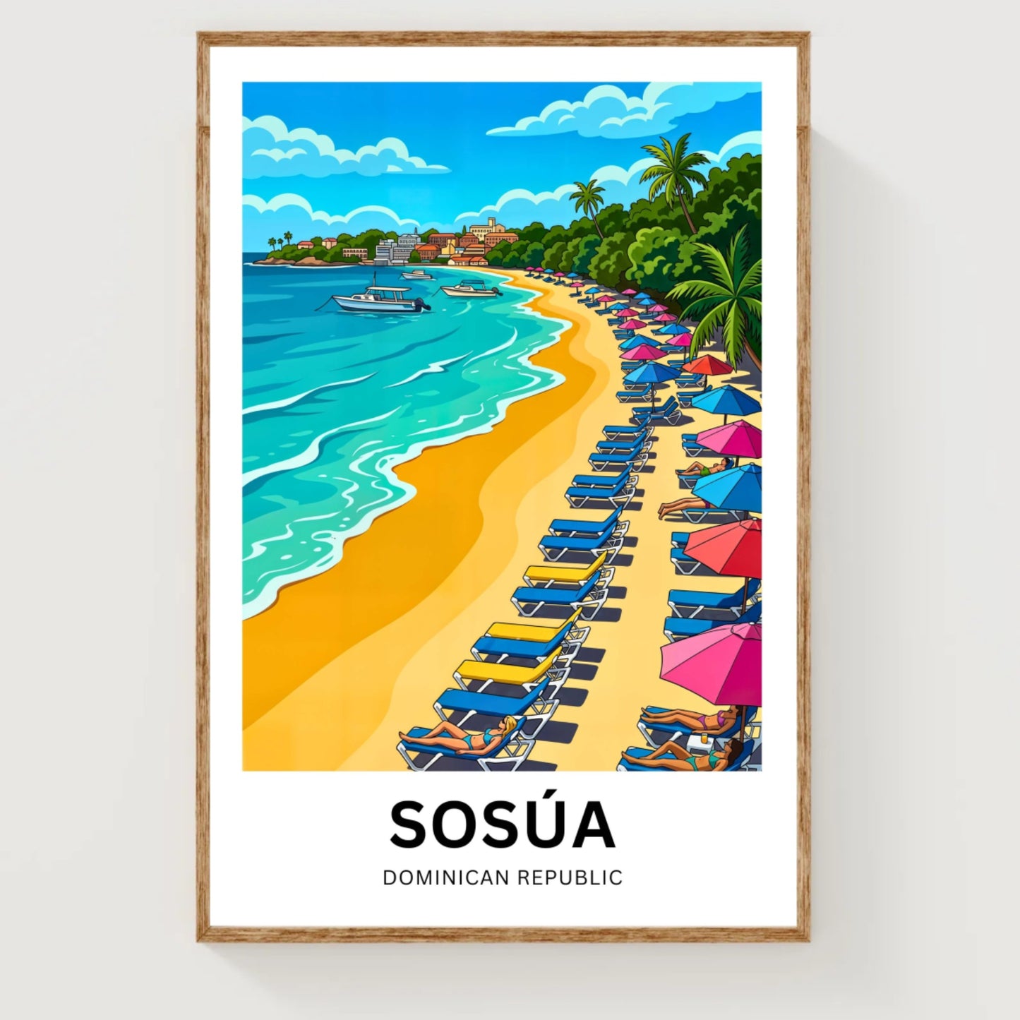 Sosúa Travel Poster - Beachside