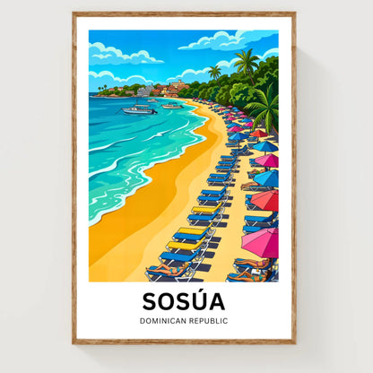 Sosúa Travel Poster - Beachside