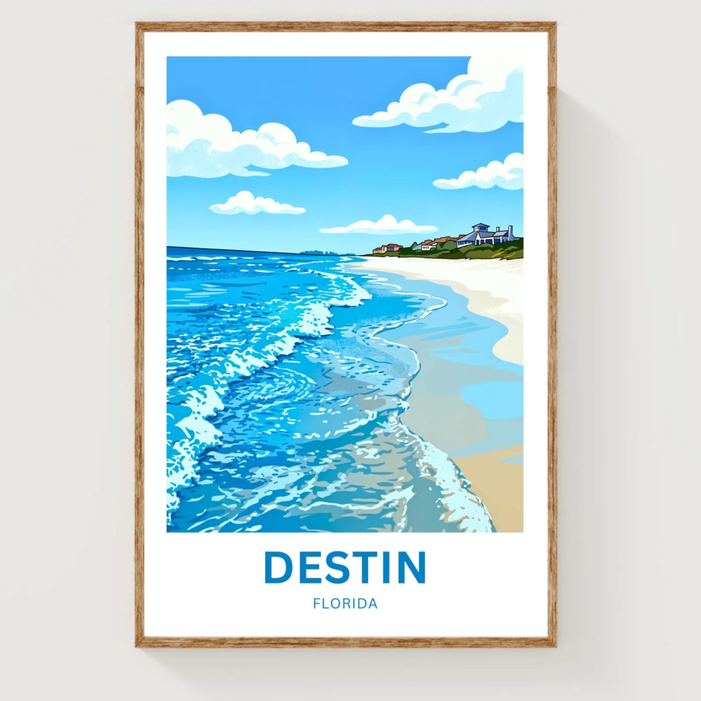 Destin, Florida Travel Poster - Calming Waters
