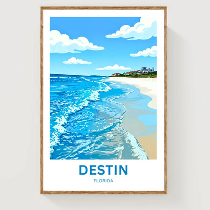 Destin, Florida Travel Poster - Calming Waters