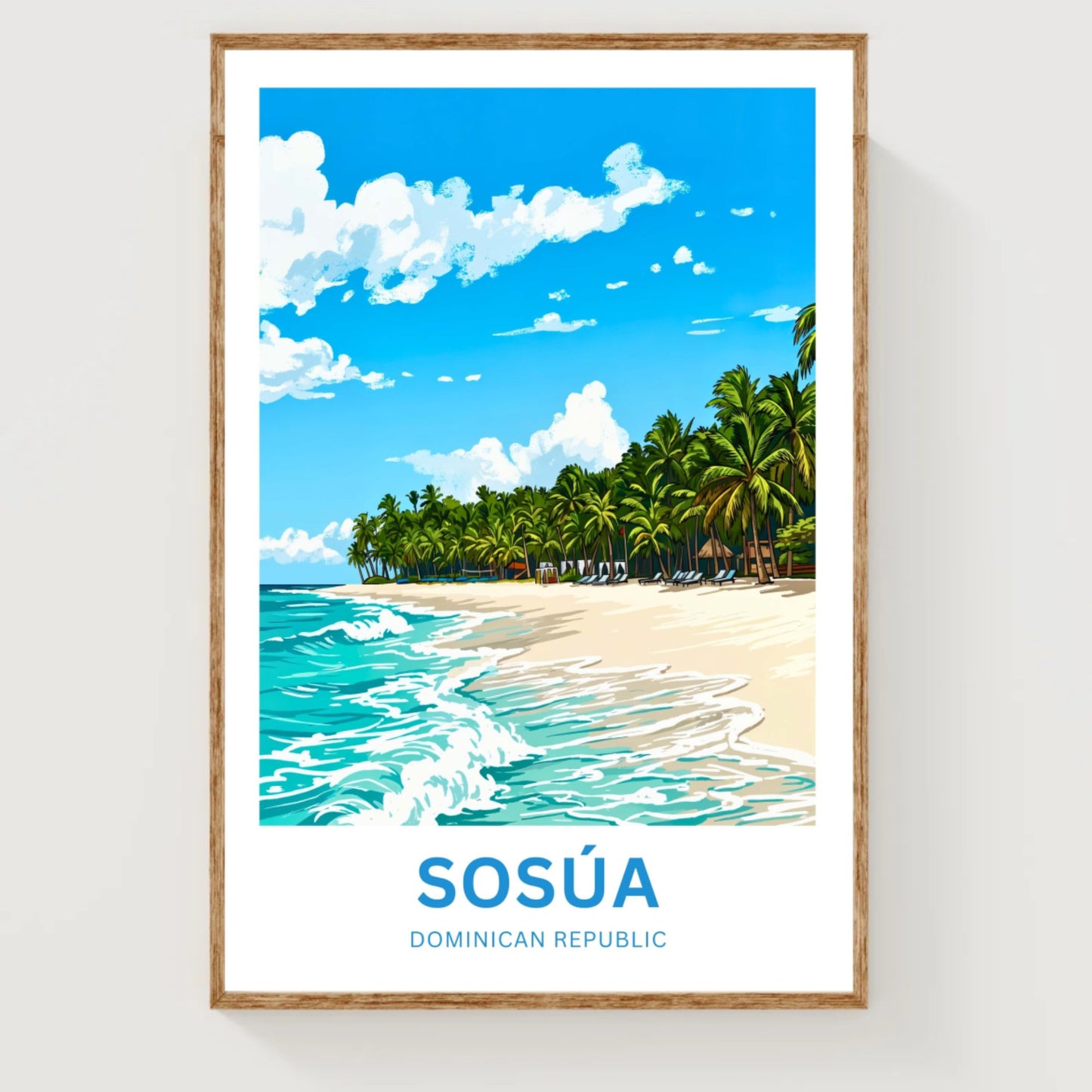 Sosúa Travel Poster - Palm coast