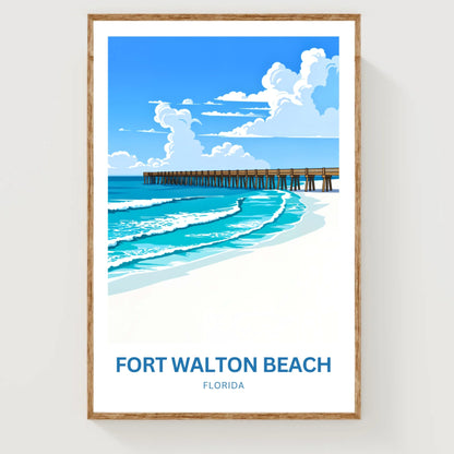 Fort Walton Beach Travel Poster - Paradise Calling