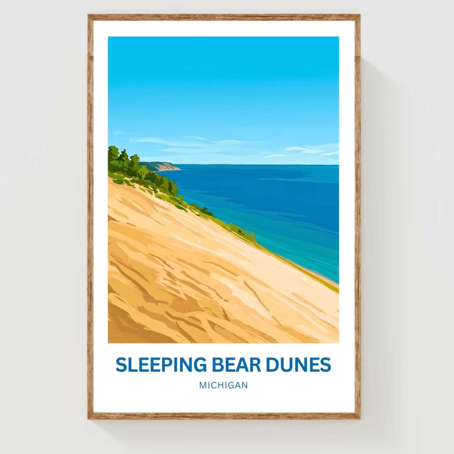 Sleeping Bear Dunes Travel Poster