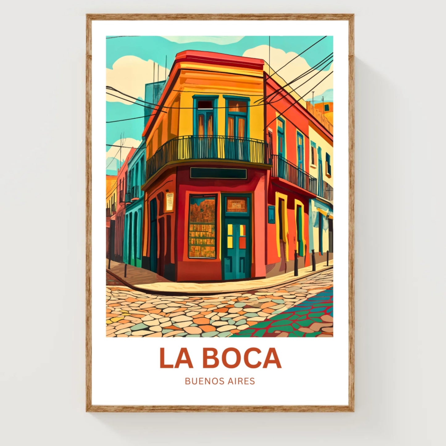 La Boca Travel Poster - Buenos Aires