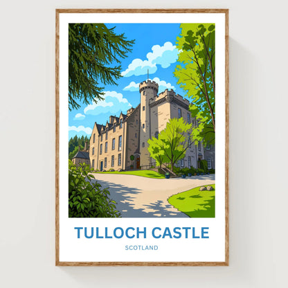 Tulloch Castle Travel Poster - Scotland