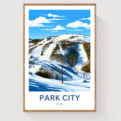 Park City Travel Poster - Ski Resort