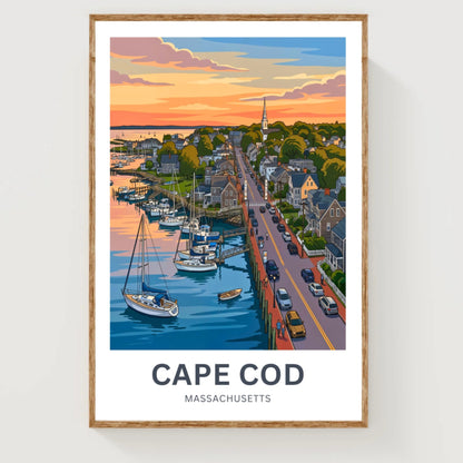 Cape Cod Travel Poster - Timeless Coastal Beauty