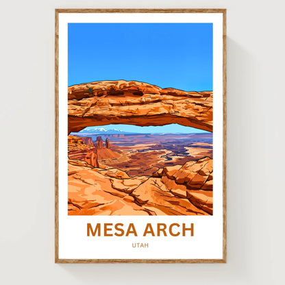 Mesa Arch Travel Poster -   Red Rock